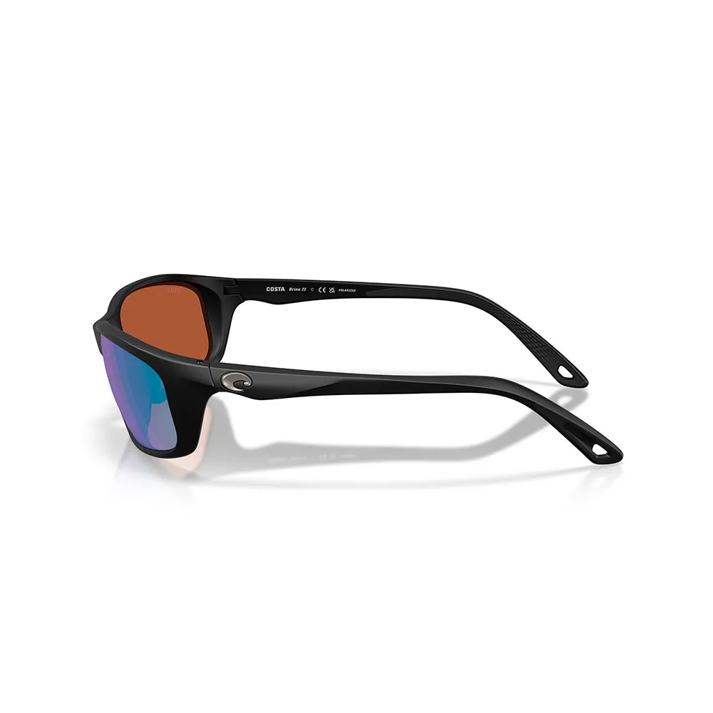 Купить Costa 06s9134-91340659 поляризованные солнцезащитные очки Brine ii Matte Black 06 20x10x10 Green Mirror 580G/CAT3 7ft.ru в интернет магазине Семь Футов
