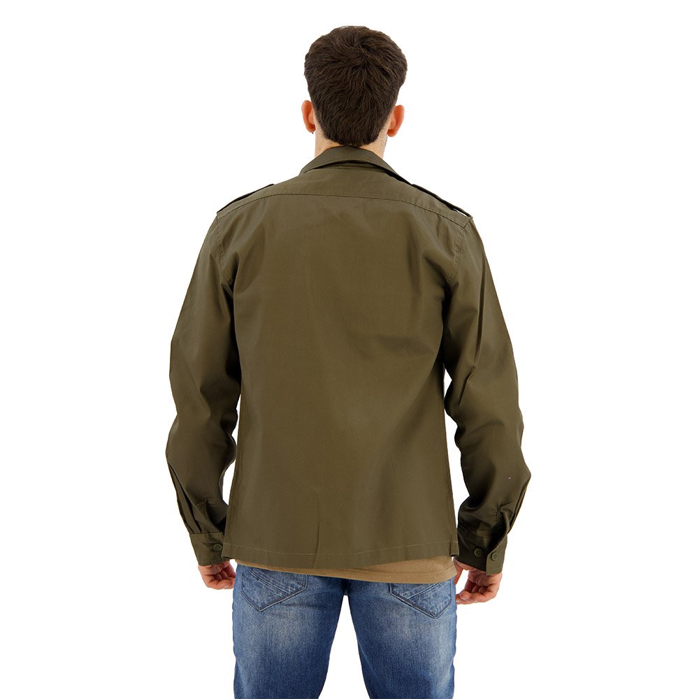 Купить Brandit 4102-1-XL Рубашка с длинным рукавом US Зеленый Olive XL 7ft.ru в интернет магазине Семь Футов