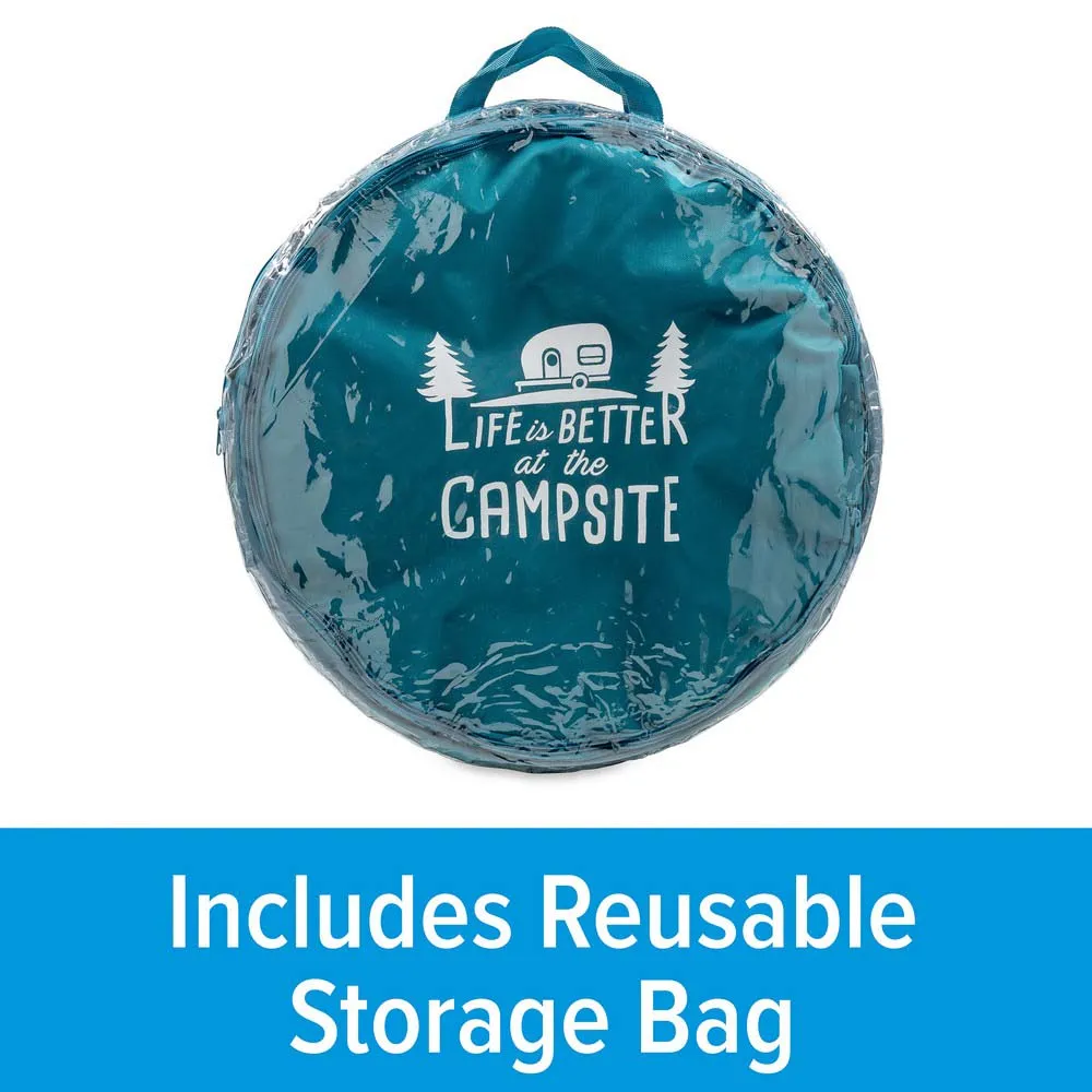 Купить Camco 17-42987 подвесная корзина Pop Up Utility  Teal / Sketched 45.72 x 60.96 cm 7ft.ru в интернет магазине Семь Футов