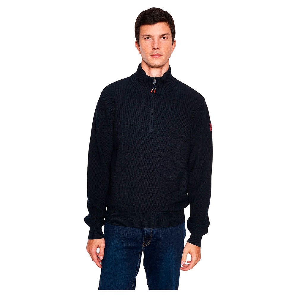 Купить Sea ranch 20-7-238-4001-XXL Свитер с полумолнией Mort Голубой Dark Navy 2XL 7ft.ru в интернет магазине Семь Футов