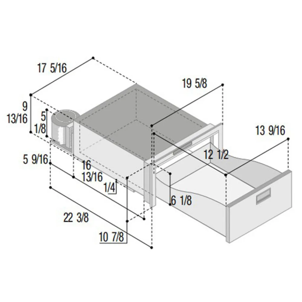 Купить Vitrifrigo 2435092 Холодильник D20AX 20L Silver / Black 28x50x58 276 x 498 x 568 mm 7ft.ru в интернет магазине Семь Футов