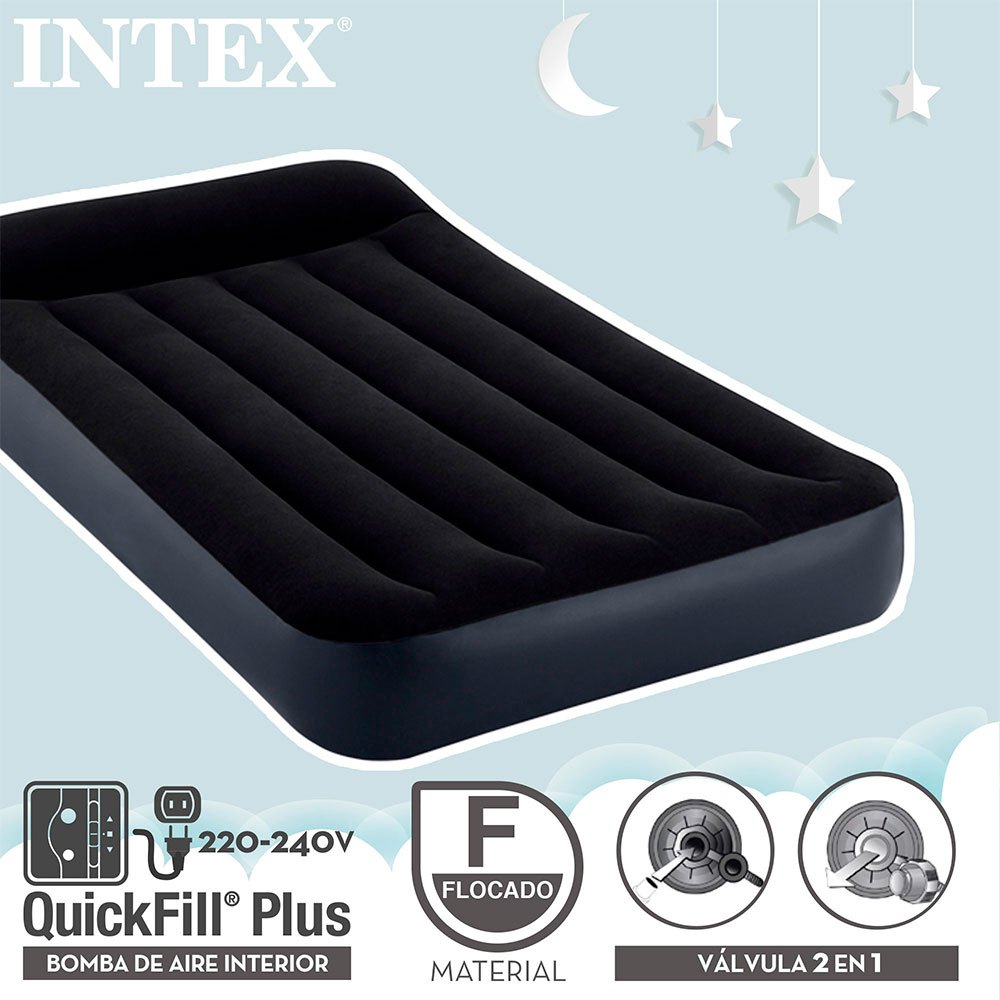 Купить Intex 64146 Dura Beam Standard Pillow Rest Classic Матрас Черный Black 7ft.ru в интернет магазине Семь Футов