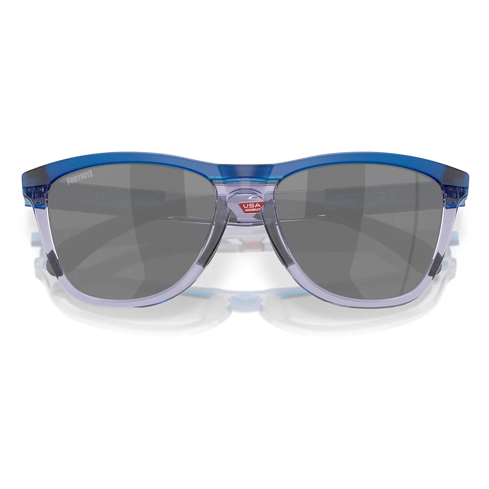 Купить Oakley OO9284-1655-55 Солнцезащитные очки Frogskins range Бесцветный Matte Trans Blue Prizm Black/CAT3 7ft.ru в интернет магазине Семь Футов