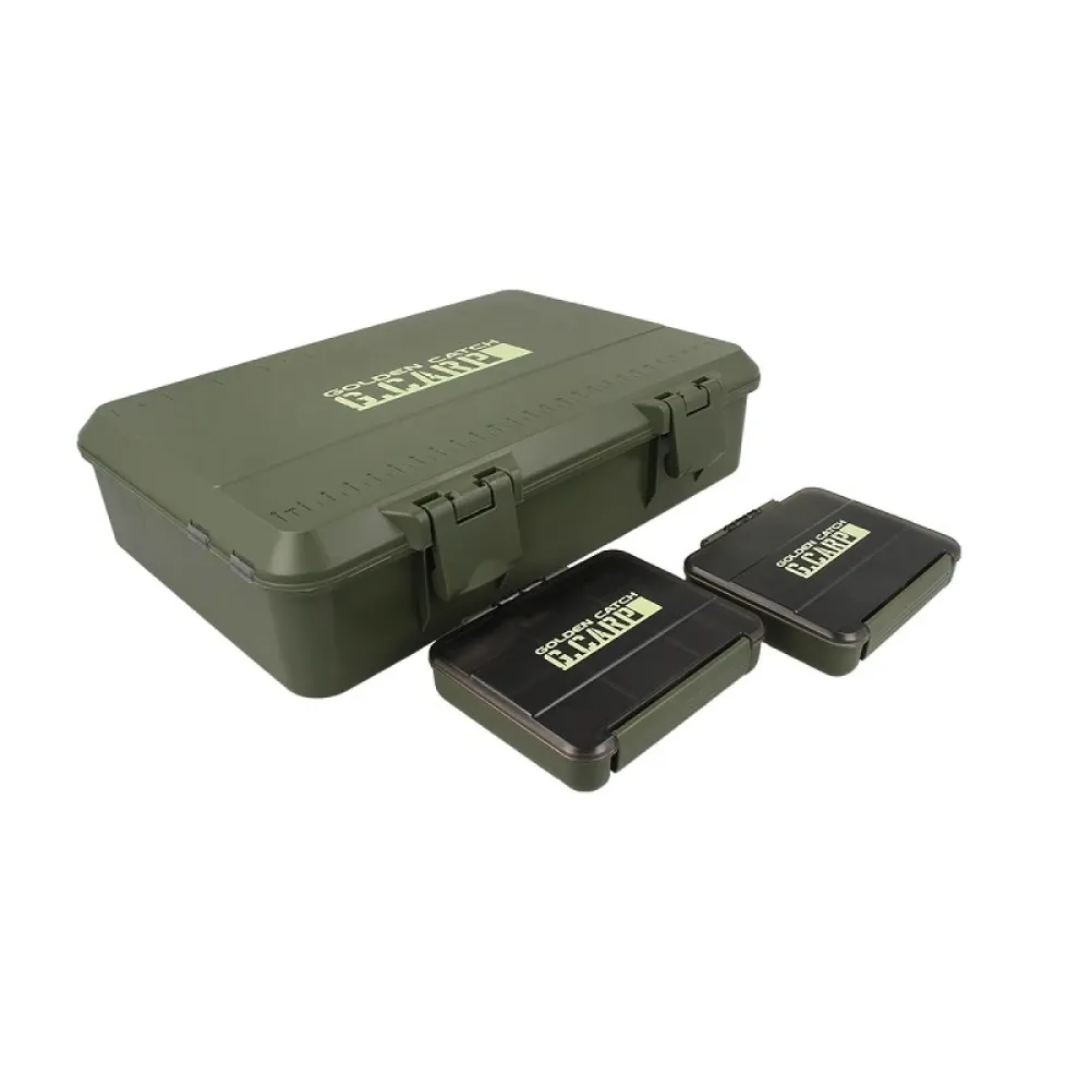 Купить Golden catch g.carp 1339226 Коробка для снастей Major L Dark Green 30x21x8 28.5 x 20.5 x 7 cm 7ft.ru в интернет магазине Семь Футов