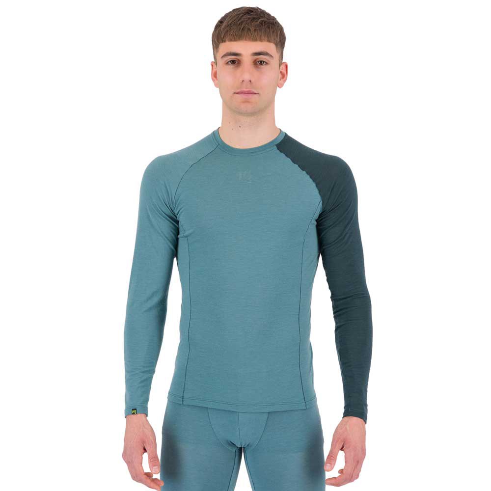 Купить Karpos 2531050-017-XL Базовый слой с длинным рукавом Dinamico Merino 130 Голубой North Atlantic / Forest XL 7ft.ru в интернет магазине Семь Футов