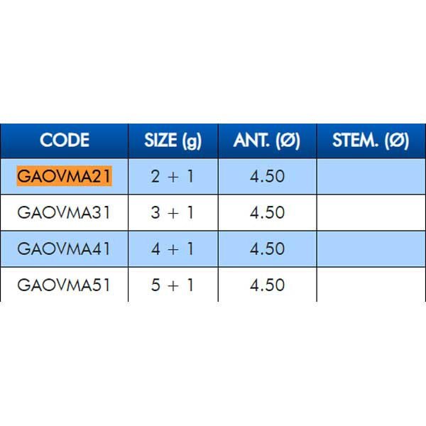 Купить Colmic GAOVMA41 плавать Ovetto Mare Piombato  Blue / Yellow / Orange 4+1 g 7ft.ru в интернет магазине Семь Футов