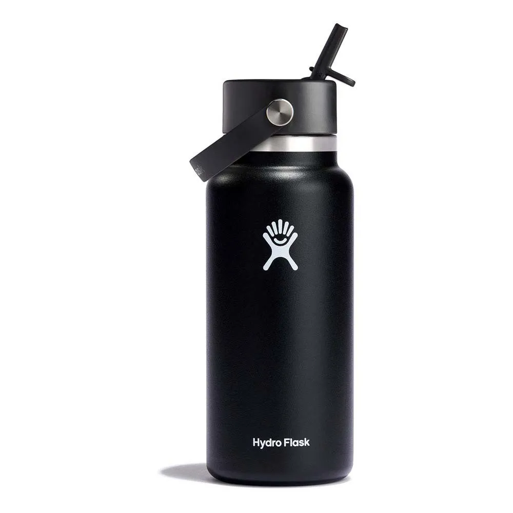 Купить Hydro flask W32BFS001 947ml Широкая гибкая соломенная крышка Термо Черный Black 7ft.ru в интернет магазине Семь Футов