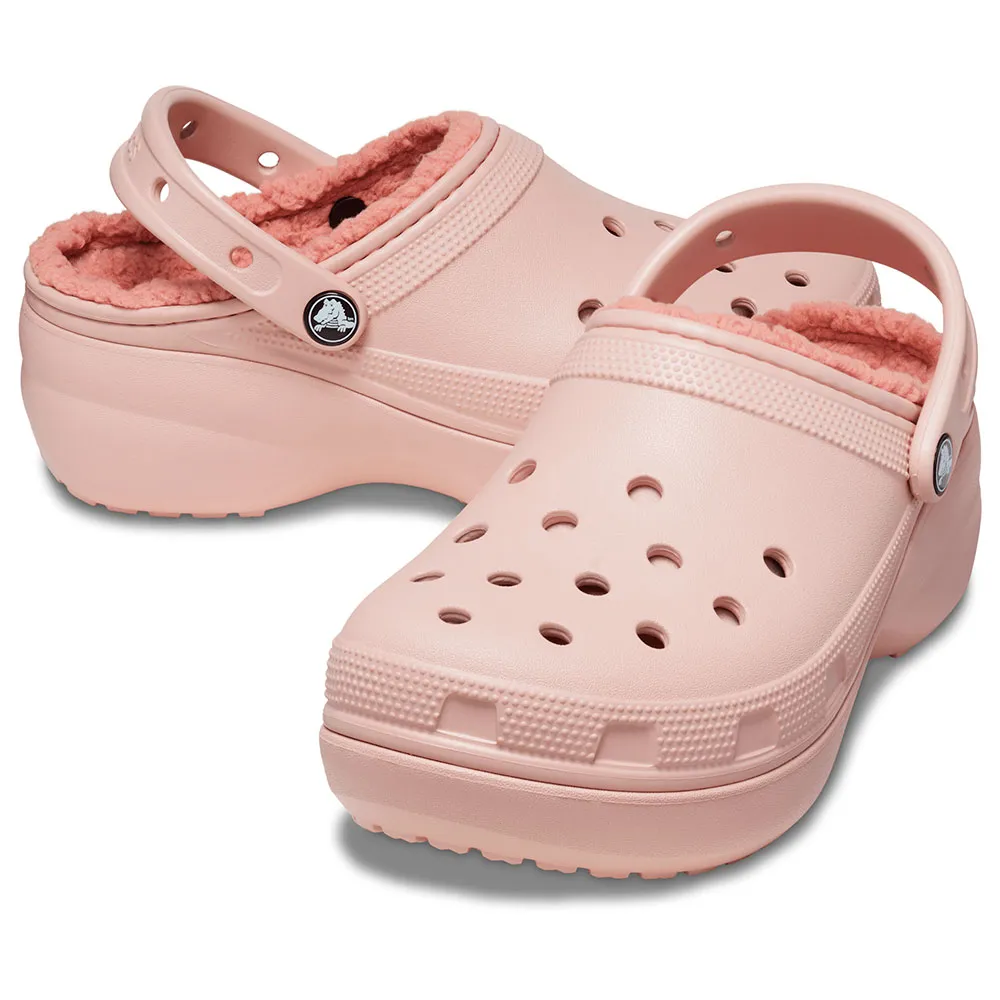 Купить Crocs 207938-6ty-w6 Деревянные башмаки Classic Platform Lined Pink Clay 35x25x15 EU 36 7ft.ru в интернет магазине Семь Футов