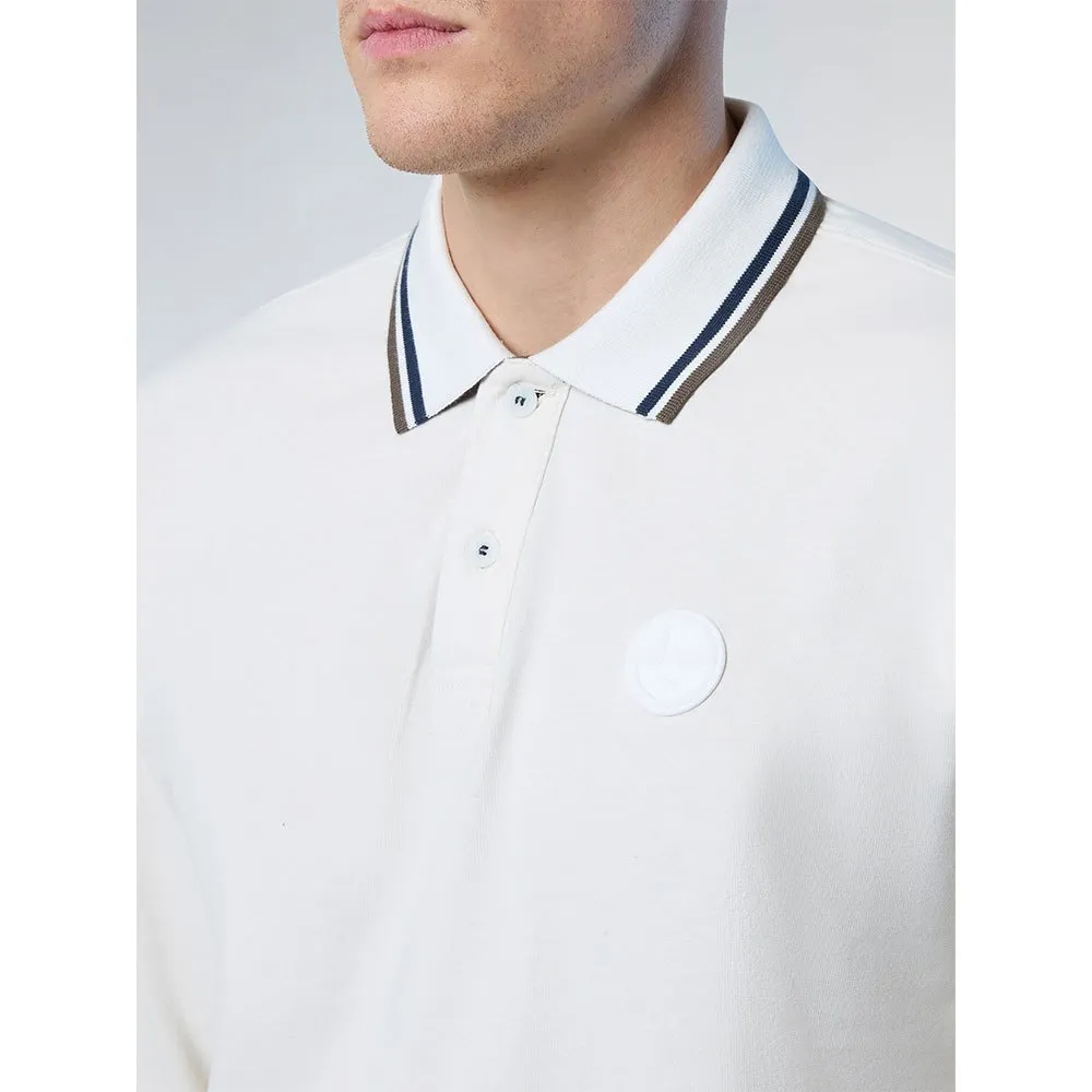 Купить North sails 692336-0105-L Поло с длинным рукавомным рукавом Logo Белая Marshmallow L 7ft.ru в интернет магазине Семь Футов