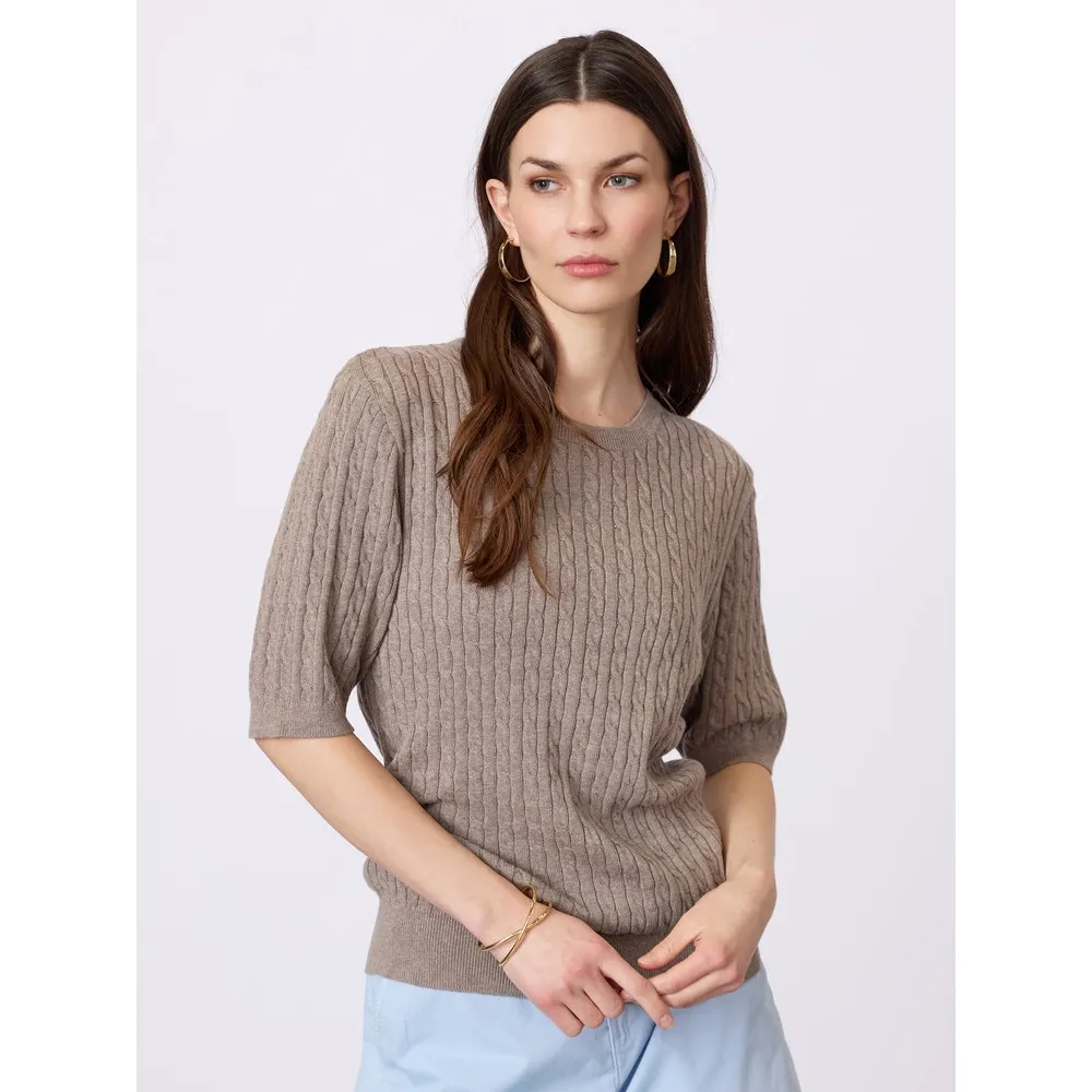 Купить Redgreen 171612605-424-xl свитер с короткими рукавами Judith Mid Sand Melange 30x15x10 7ft.ru в интернет магазине Семь Футов