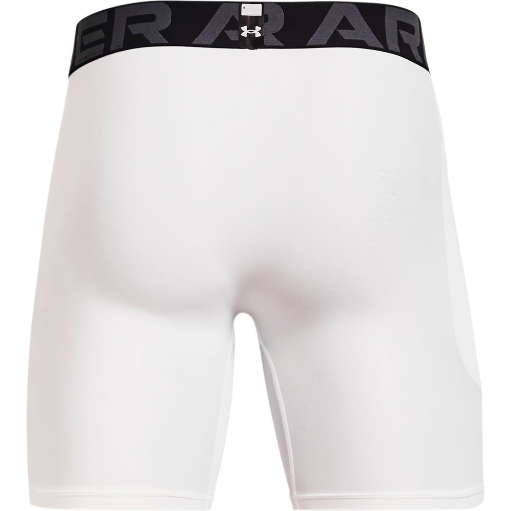 Купить Under armour 1361596-100-LG Компрессионные шорты HeatGear Белая White / Black L 7ft.ru в интернет магазине Семь Футов