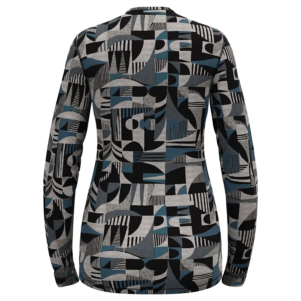 Купить Odlo 112151-21109-s Базовый слой с длинным рукавом 112151 Merino Heritage Provincial Blue-Black 30x25x2 7ft.ru в интернет магазине Семь Футов