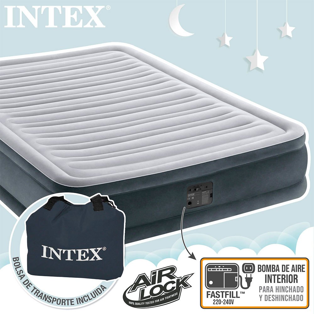 Надувная кровать intex comfort plush 67768