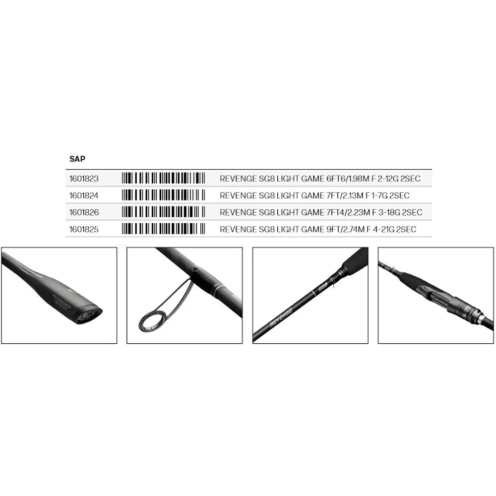 Купить Savage gear 1601823 спиннинговое удилище Revenge SG8 Light Game Black / Silver 1.98 m 7ft.ru в интернет магазине Семь Футов