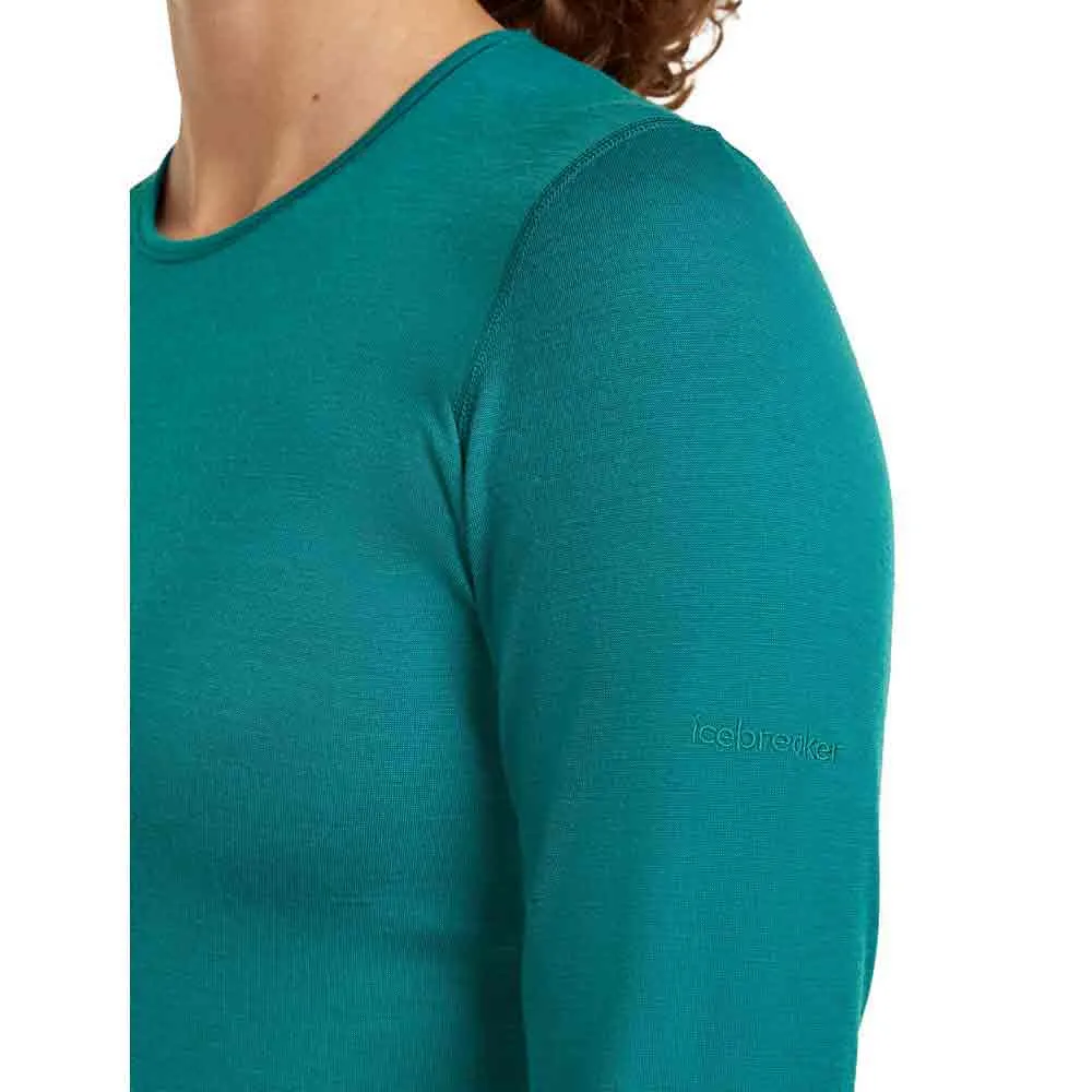 Купить Icebreaker 1043750lg/xs Базовый слой с длинным рукавом Merino 200 Oasis Crewe Tidal Teal 30x25x2 7ft.ru в интернет магазине Семь Футов
