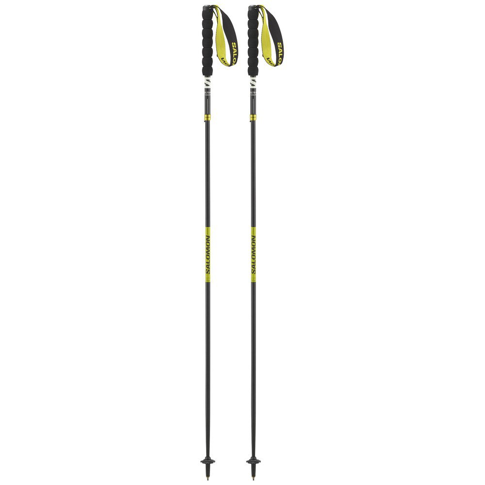 Купить Salomon L47543100-115 трости Ultra Carbon Foldable  Black / Sulphur Spring 115 cm 7ft.ru в интернет магазине Семь Футов