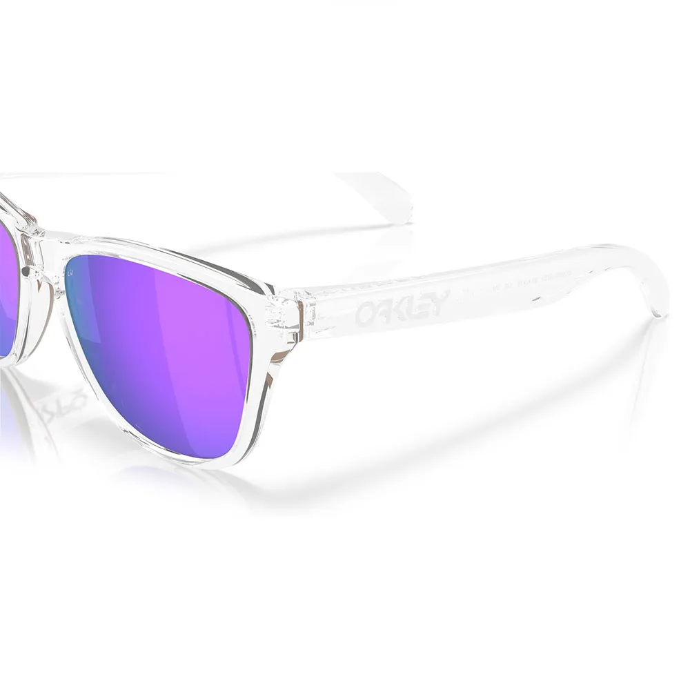 Купить Oakley OO9508-0253 Солнцезащитные очки Frogskins s Polished Clear Prizm Violet/CAT3 7ft.ru в интернет магазине Семь Футов