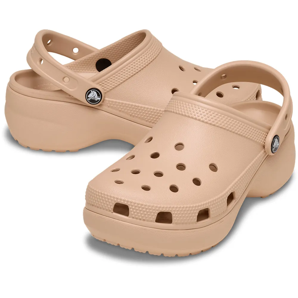 Купить Crocs 206750-7af-w8 Деревянные башмаки Classic Platform Pink Caramel 35x25x15 EU 38 7ft.ru в интернет магазине Семь Футов