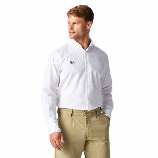 Купить Henri lloyd A231161001-000-XL Рубашка с длинным рукавом Henri Oxford Белая White XL 7ft.ru в интернет магазине Семь Футов