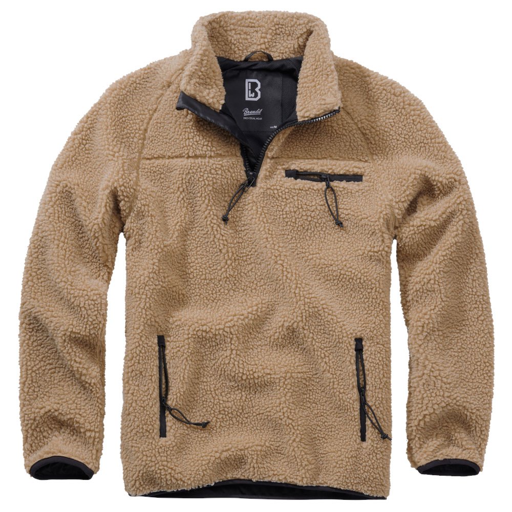 Купить Brandit 5022-70-3XL Куртка Teddy Troyer Бежевый  Camel 3XL 7ft.ru в интернет магазине Семь Футов