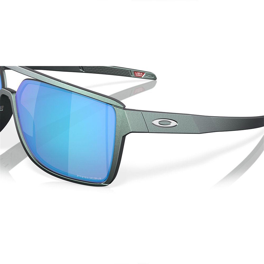 Купить Oakley OO9147-1363 Солнцезащитные очки Castel  Matte Silver / Blue Colorshift Prizm Sapphire/CAT3 7ft.ru в интернет магазине Семь Футов