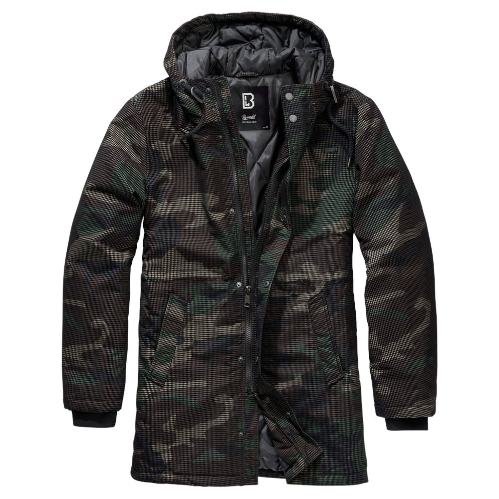 Купить Brandit 3168-10-XL Пальто Grid Camo Зеленый  Woodland XL 7ft.ru в интернет магазине Семь Футов