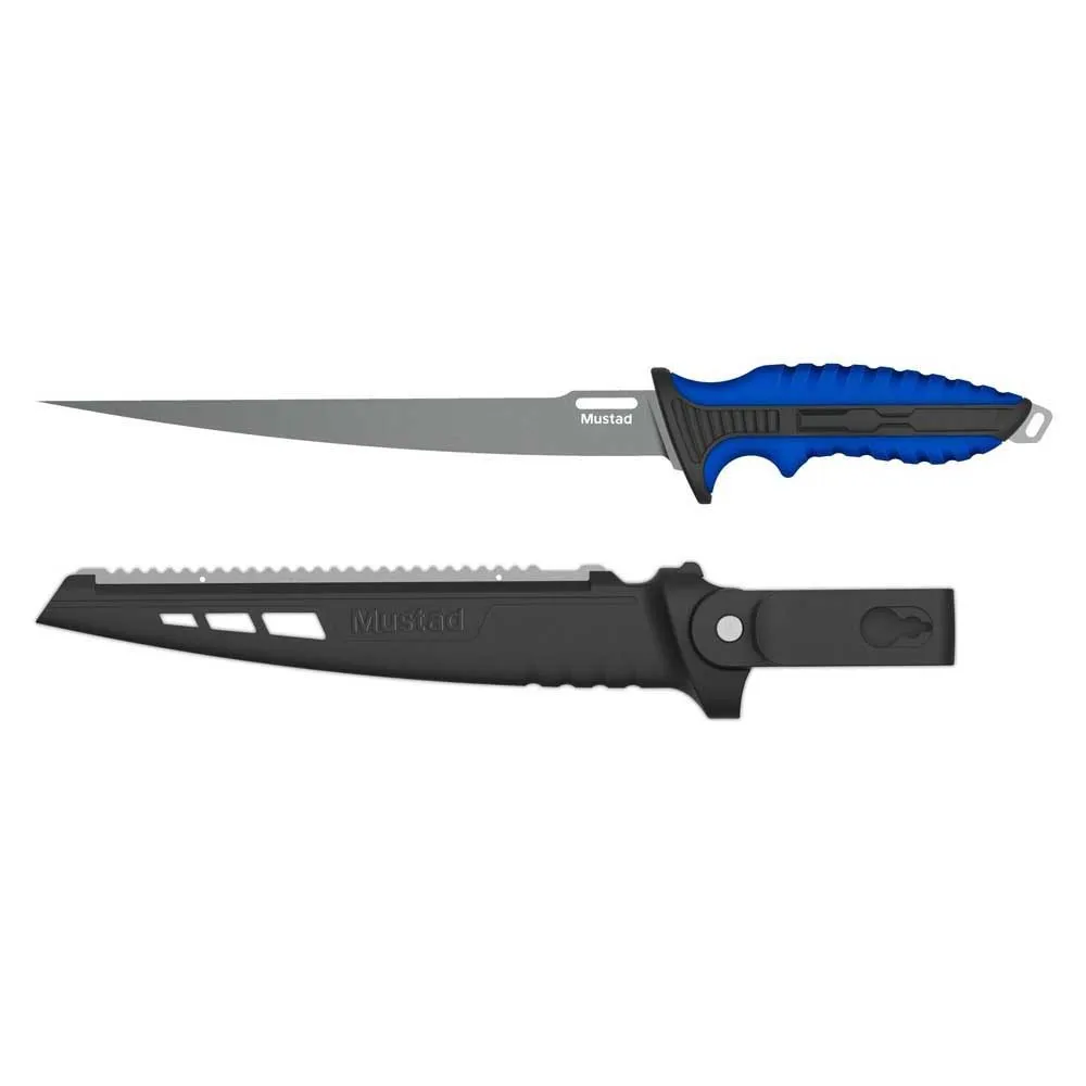 Купить Mustad MT-094-24 Нож нож MT094 Серебристый  Blue 9´´ 7ft.ru в интернет магазине Семь Футов