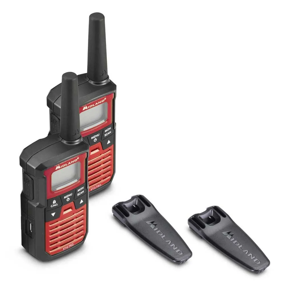 Купить Midland C1459 рации XT10 PRO Красный  Red 7ft.ru в интернет магазине Семь Футов