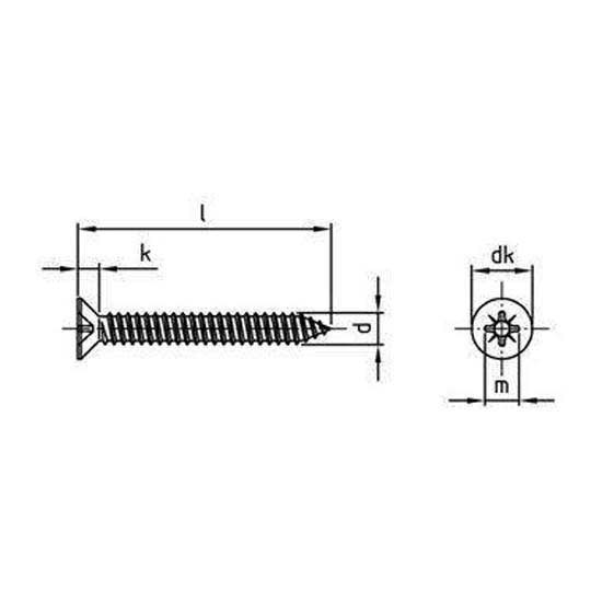 Купить Euromarine VIXVTF5525-25 A4 DIN 7982 5.5x25 mm Винт с крестообразным шлицем 25 единицы Бесцветный Silver 7ft.ru в интернет магазине Семь Футов