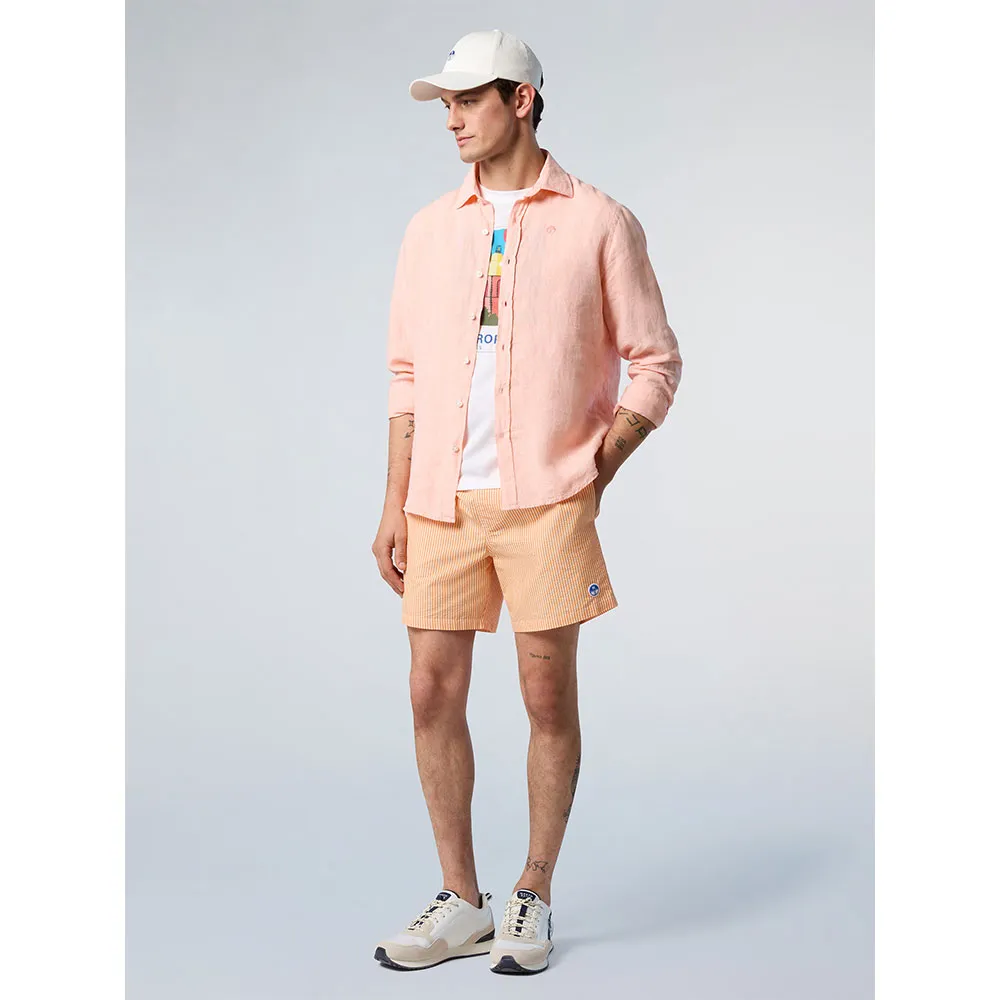 Купить North sails 664368-0731-XS Рубашка с длинным рукавом 664368 Оранжевый Melon XS 7ft.ru в интернет магазине Семь Футов