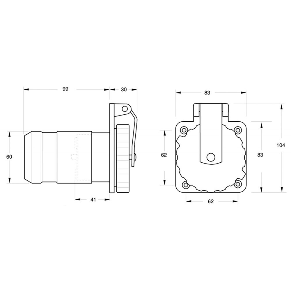 Купить Marinco 3939627 3939628 IP56 125-250V Пробка крышки из нержавеющей стали Silver / White / Black 50A 7ft.ru в интернет магазине Семь Футов