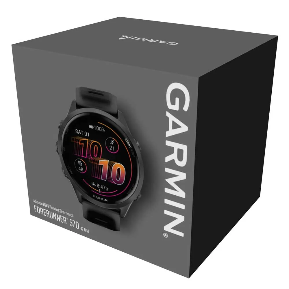 Купить Garmin 010-02971-00 Reloj Forerunner 570 47 mm Черный  Slate Gray Aluminum / Translucent Black / Black 7ft.ru в интернет магазине Семь Футов