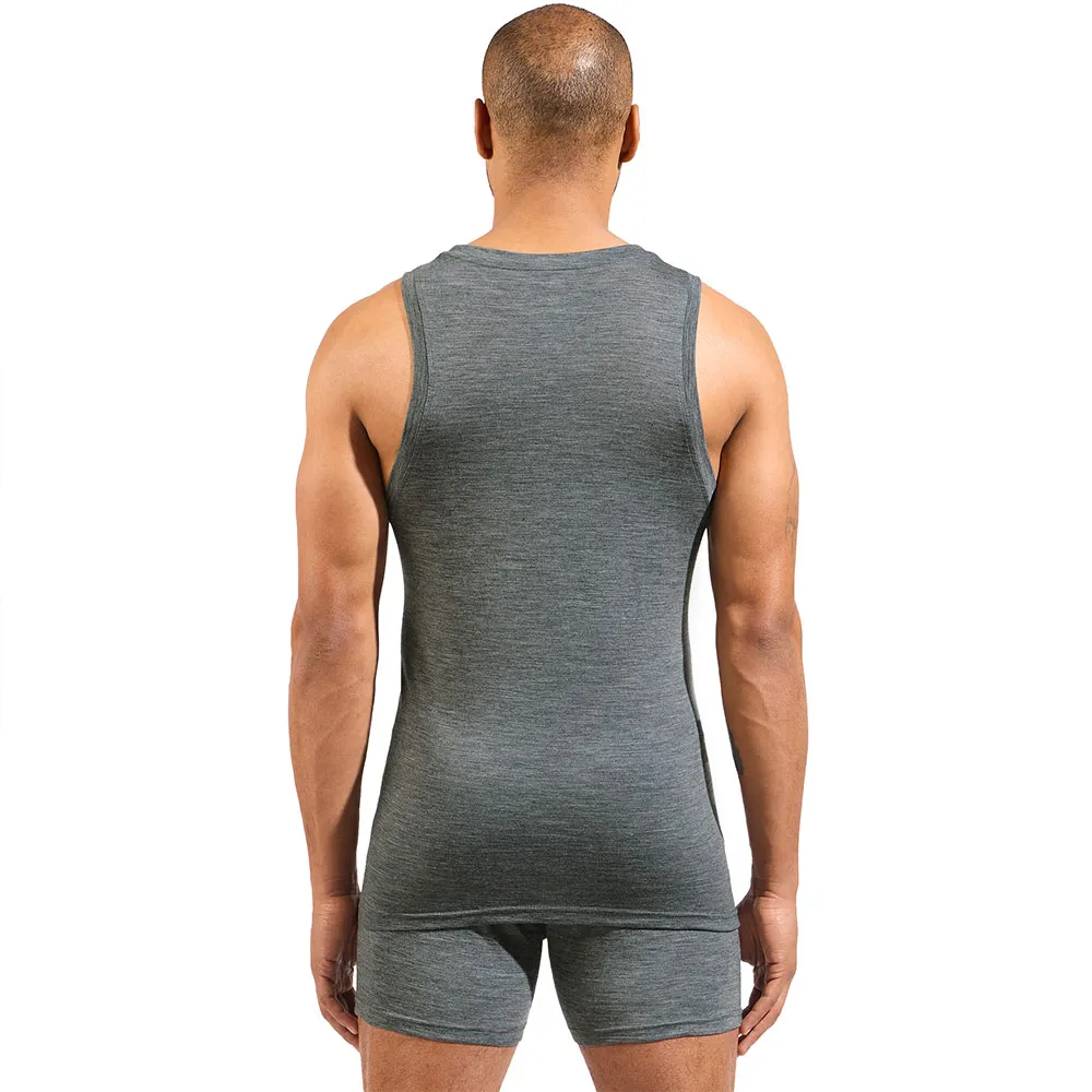 Купить Odlo 112082-10183-M базовый слой без рукавов Merino 160 Odlo Steel Grey Melange M 7ft.ru в интернет магазине Семь Футов