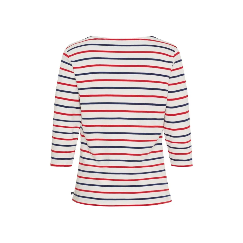 Купить Sea ranch 23-6-736-1015-3xl Футболка с рукавом 3/4 Cannes Pearl / SR Navy / SR Red 30x25x2 7ft.ru в интернет магазине Семь Футов