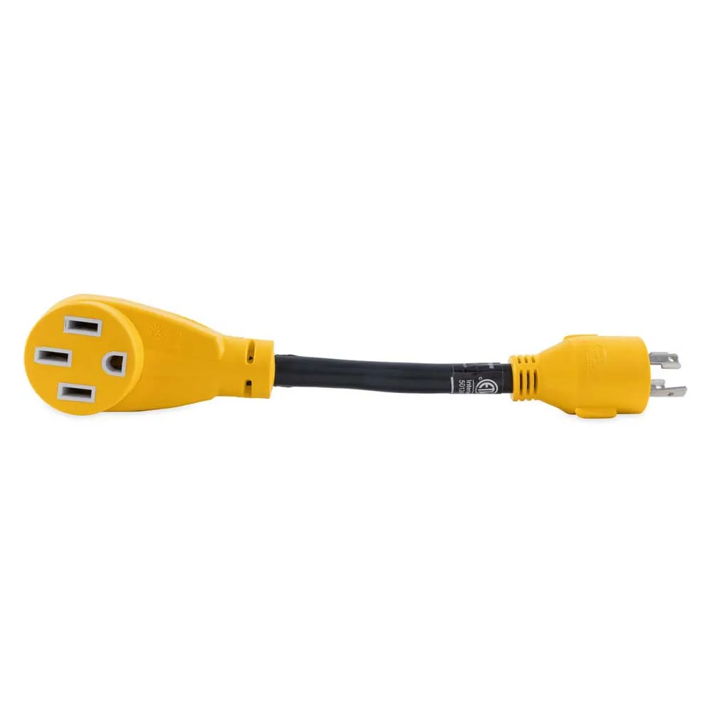 Купить Camco 17-55422 адаптер генератора 30.48 cm 50A Yellow / Black 34x11x8 7ft.ru в интернет магазине Семь Футов