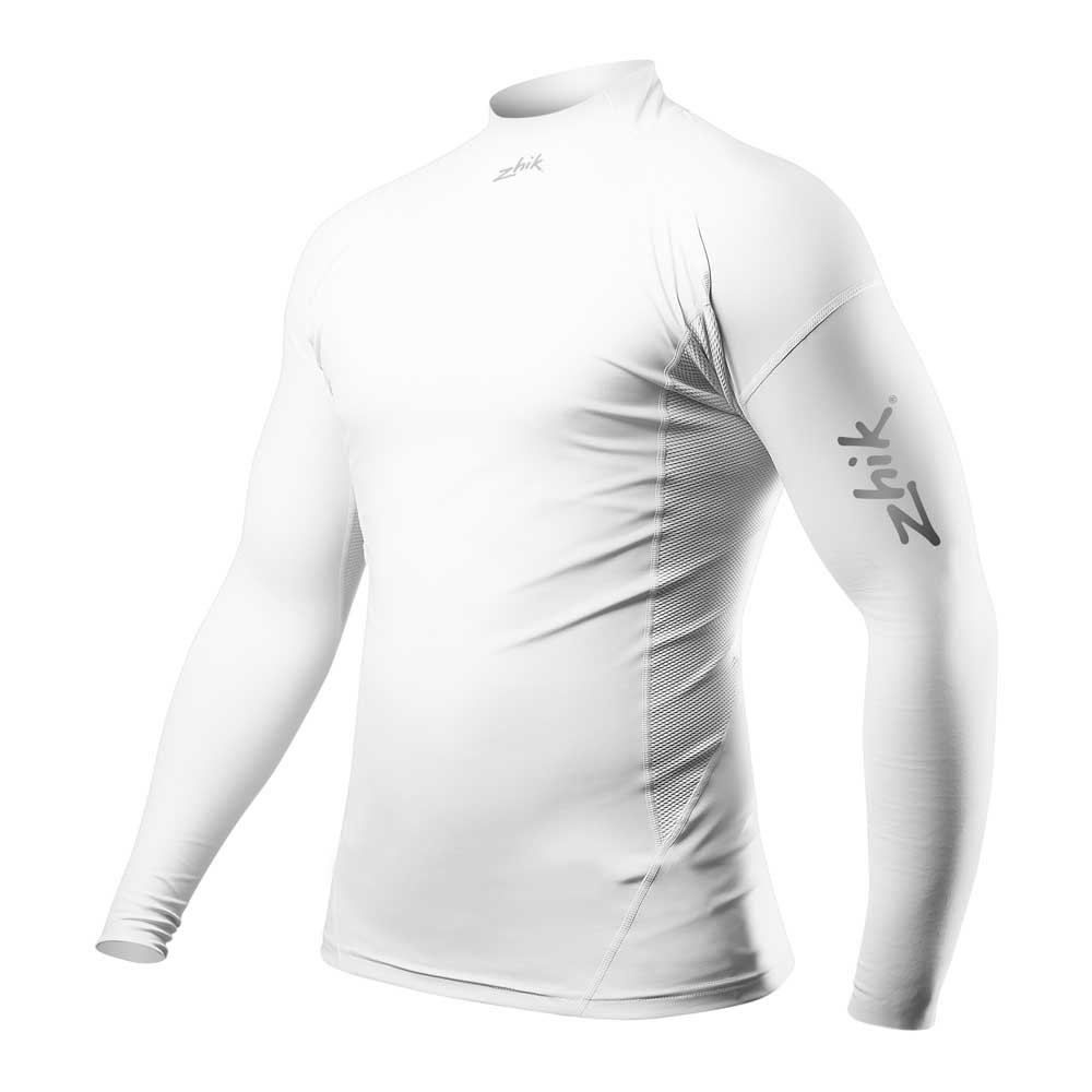 Купить Zhik DTP-0063-M-WHT-SSS Футболка с длинным рукавом Eco Spandex Белая Blanc S 7ft.ru в интернет магазине Семь Футов