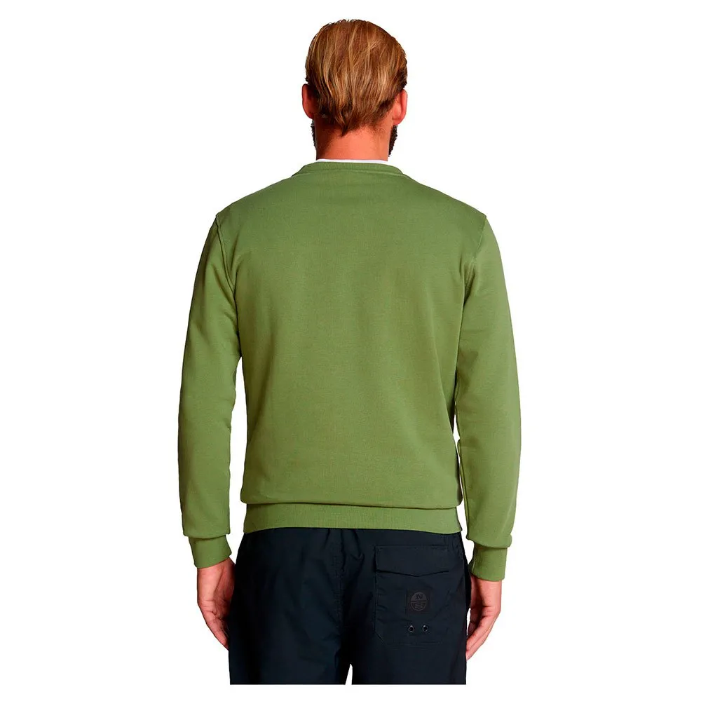 Купить North sails 691000-0422-2 Толстовка Logo Зеленый  Olive Green S 7ft.ru в интернет магазине Семь Футов