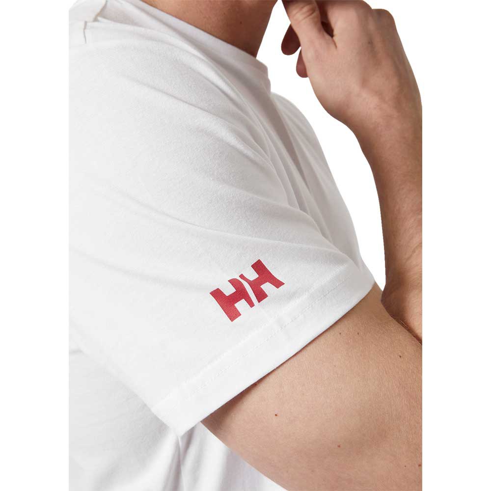 Купить Helly hansen 34222_003-M Футболка с коротким рукавом Shoreline Белая White/Red M 7ft.ru в интернет магазине Семь Футов