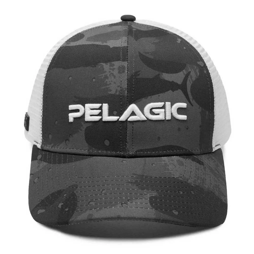 Купить Pelagic 1202261011-blk-os Кепка Flybridge Brushed Camo Black 15x10x5 7ft.ru в интернет магазине Семь Футов