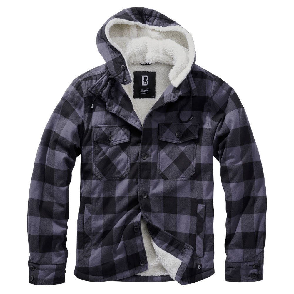 Купить Brandit 3172-28-L Куртка Lumberjack Серый  Black / Grey L 7ft.ru в интернет магазине Семь Футов