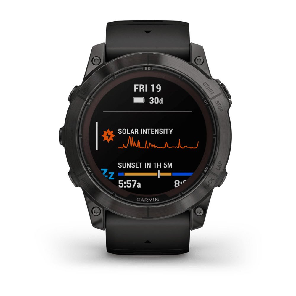 Купить Garmin 010-02778-11 Часы Fenix 7X Pro Sapphire Solar Серебристый Carbon Grey Titanium / Black Band 7ft.ru в интернет магазине Семь Футов