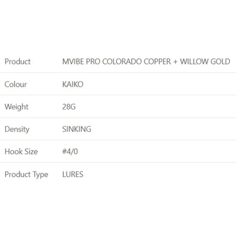 Купить Westin P249-1105-028-UNIT Spinnerbait Mvibe Pro Colorado Copper Willow Gold 4/0 28g Золотистый Kaiko 7ft.ru в интернет магазине Семь Футов