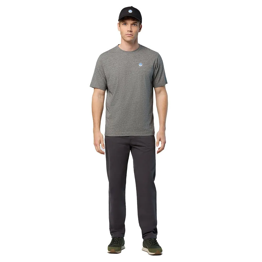 Купить North sails 692970-0928-XS Футболка с коротким рукавом Basic Bollo Серый Medium Grey Melange XS 7ft.ru в интернет магазине Семь Футов
