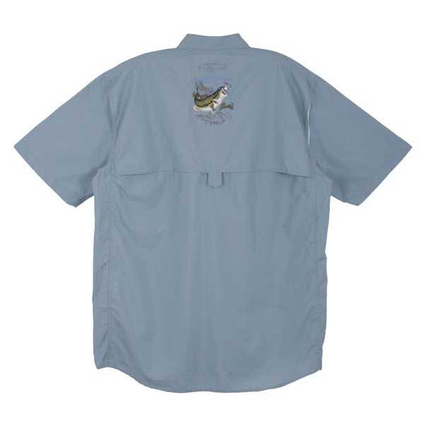Купить Al agnew MA35223-DEN-L Рубашка с коротким рукавом AA Bass Short Tech Серый Denim L 7ft.ru в интернет магазине Семь Футов