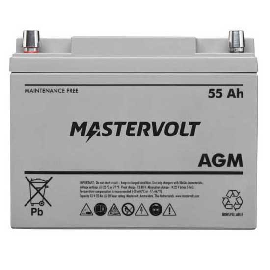 Купить Mastervolt MSTV62000550 AGM 12V 55Ah батарея  Grey 20 x 13.2 x 25.7 cm 7ft.ru в интернет магазине Семь Футов