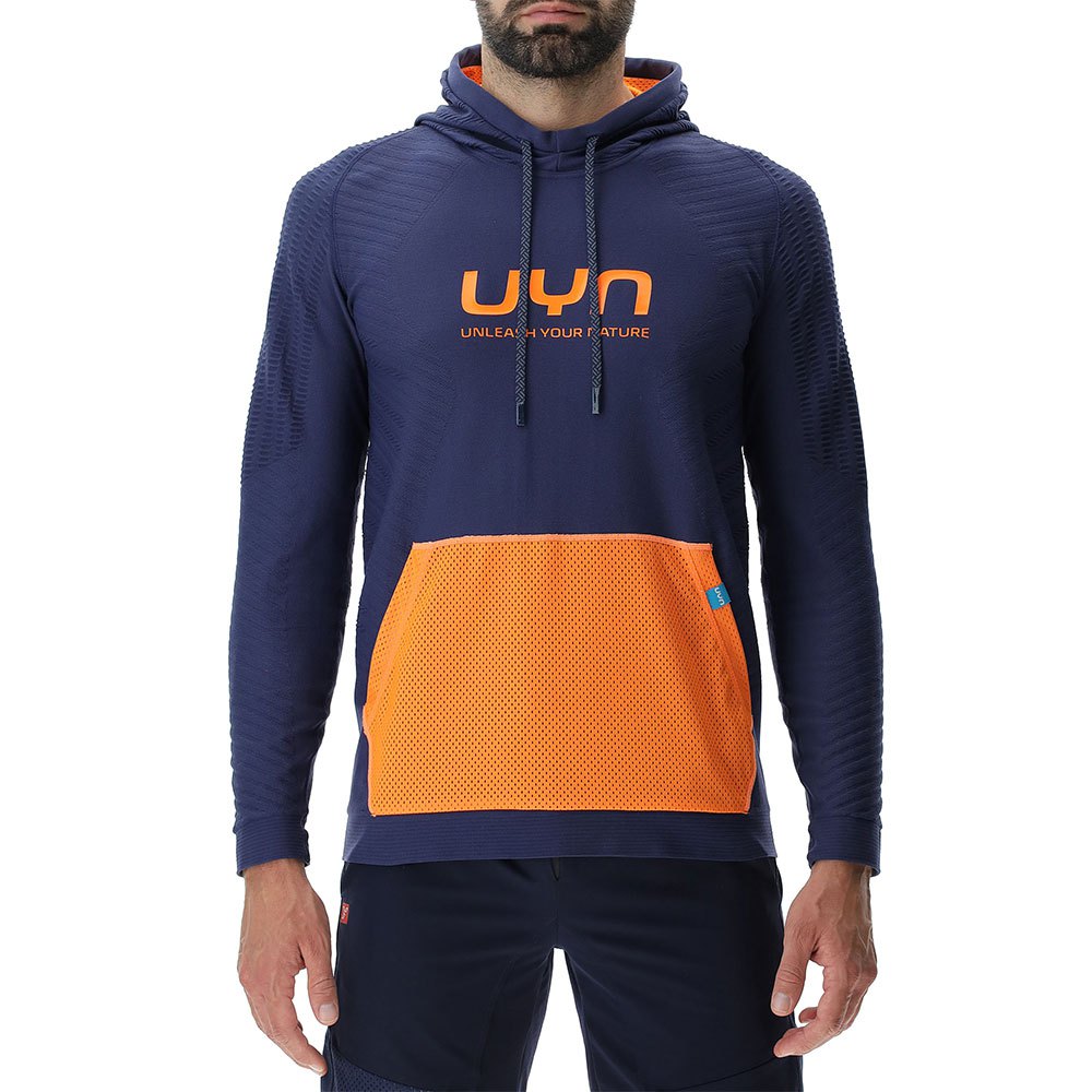 Купить UYN O102532-K859-XL Толстовка с капюшоном Skipper Оранжевый Blue Deep XL 7ft.ru в интернет магазине Семь Футов