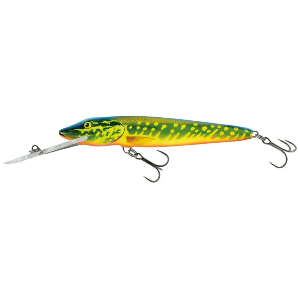 Купить Salmo QPE019 Pike Super Deep Runner Limited Edition Шарнирный гольян 110 mm 13g Hot Pike 7ft.ru в интернет магазине Семь Футов