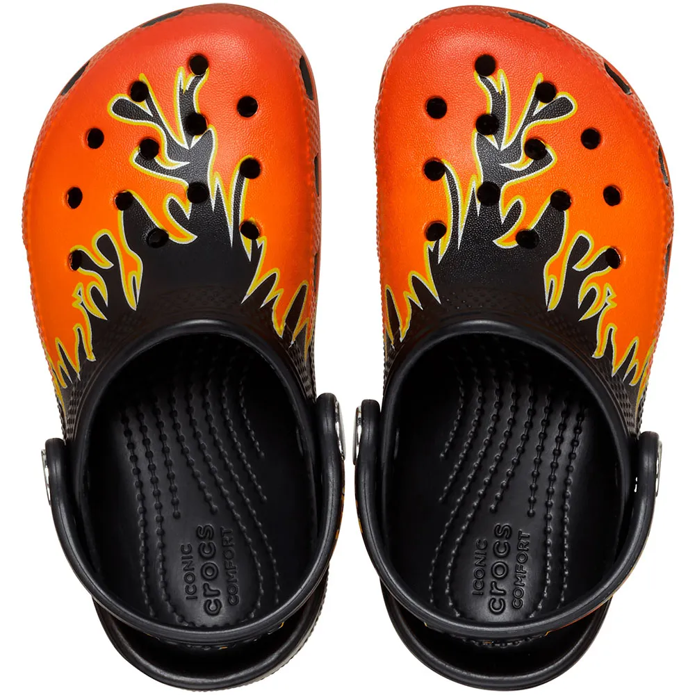 Купить Crocs 211214-0c4-c4 Деревянные башмаки Classic Flames T Black / Multi 35x25x15 EU 19 7ft.ru в интернет магазине Семь Футов