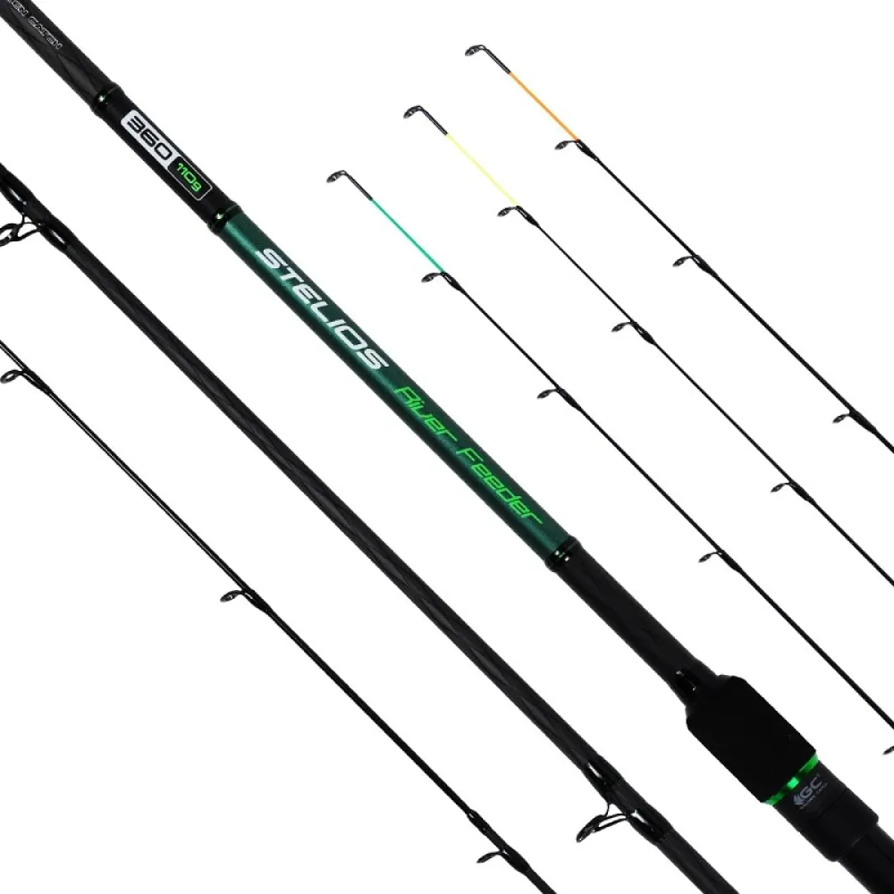Купить Golden catch 2039271 карповая удочка Stelios River Feeder Black 140x10x10 3.9 m 7ft.ru в интернет магазине Семь Футов