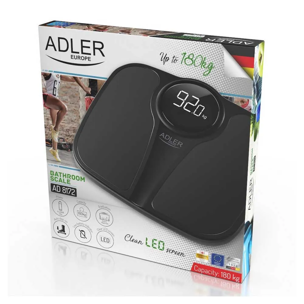 Купить Adler ad 8172 black Весы  35x5x39 7ft.ru в интернет магазине Семь Футов